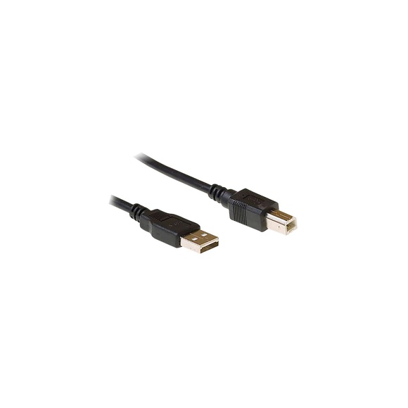 ewent EC2403 1 x USB A Stecker auf 1 x USB B Stecker High Speed Anschlusskabel 3m Schwarz