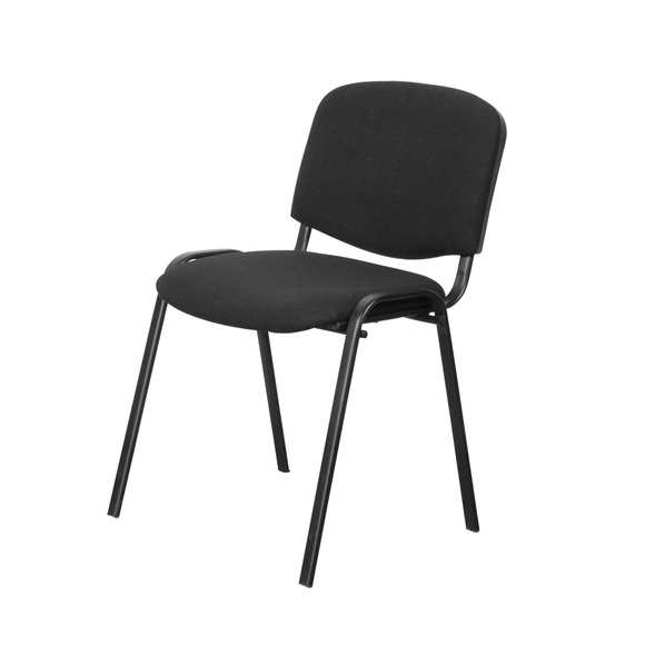 Niceday Besucherstuhl ISO Basic Stoff Schwarz 4 Stück