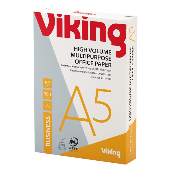 Office Depot Business Kopier-/ Druckerpapier DIN A5 80 g/m² Weiss 500 Blatt