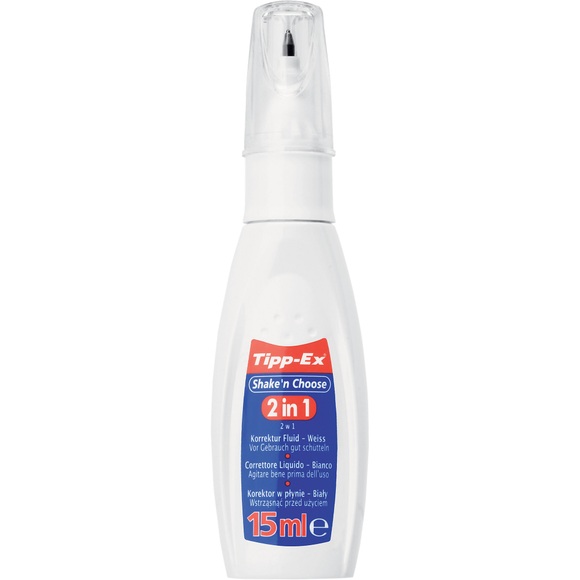 Tipp-Ex-Korrekturflüssigkeit Shake'n'Choose Weiss 15 ml