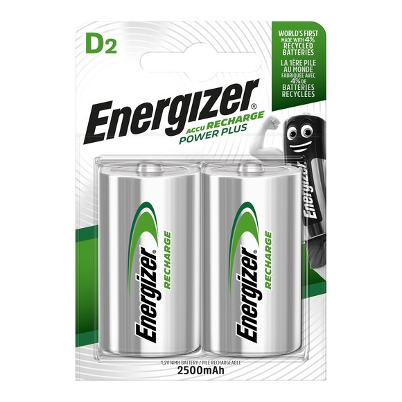 Energizer Power Plus D 2500mAh (2Stk.) Akku Batterie