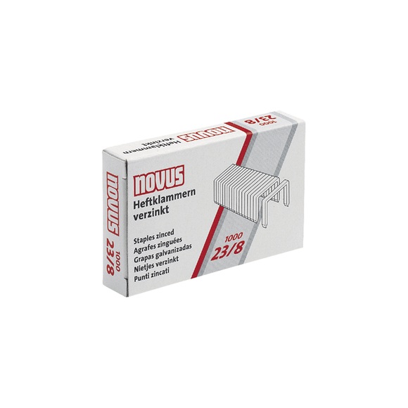 Novus Heftklammer 23/8 1 Pckg. 1.000 St./Pack. Heftleistung: 50 Bl. (80 g/m²) 042-0040