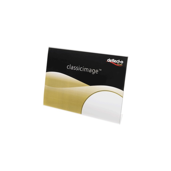Deflecto Tischaufsteller 47301 DIN A4 quer Transparent Polystyrol 29,7 x 6,5 x 21 cm