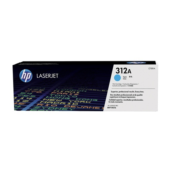 Original Tonerpatrone cyan HP No. 312A, CF381A