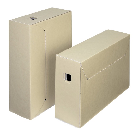 Loeff's Archivbox Weiss, Braun 39 x 26 x 11,5 cm 50 Stück