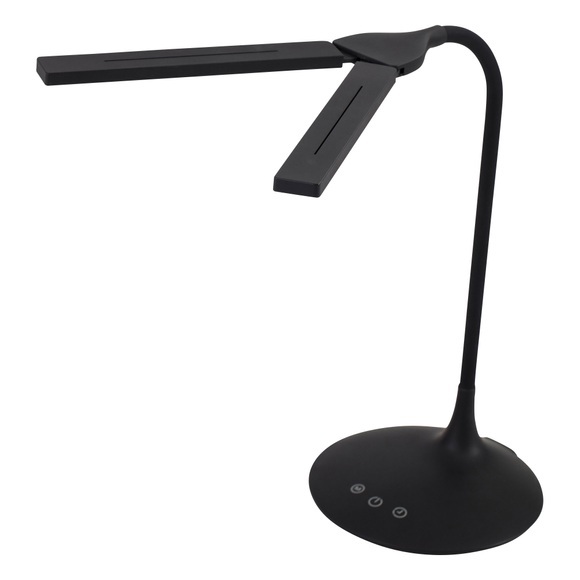 Alba Schreibtischlampe LEDTWIN N Schwarz