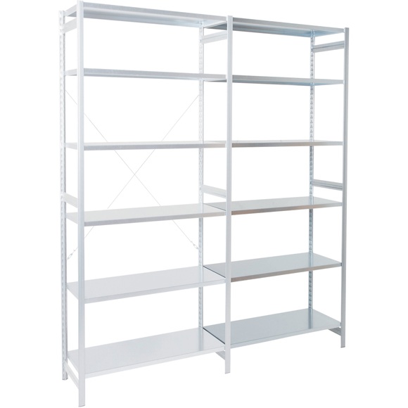 ARNO SPACE Anbauregal Epsilon 6 Grau 1.000 x 600 x 2.250 mm