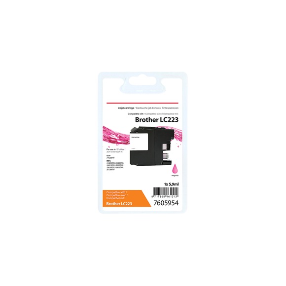 Kompatible Office Depot Brother LC223M Tintenpatrone Magenta