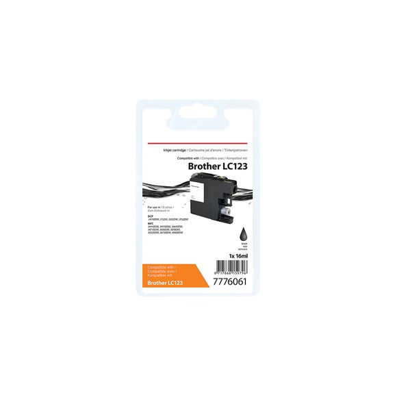 Kompatible Office Depot Brother LC123 Tintenpatrone Schwarz