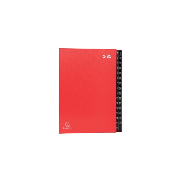 Exacompta Pultordner 57035E DIN A4 Rot Hartpappe