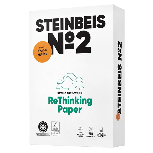 STEINBEIS Kopierpapier blauer Engel A3 88025160 Recycling, 80 g SB 500