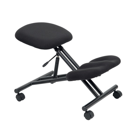 Realspace Kniestuhl Kneel Stoff Schwarz