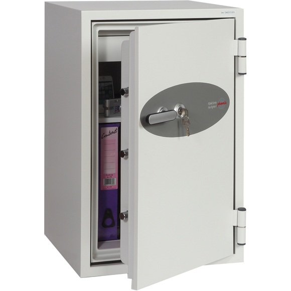 Phoenix Feuerschutztresor FS0442K Weiss 520 x 520 x 900 mm