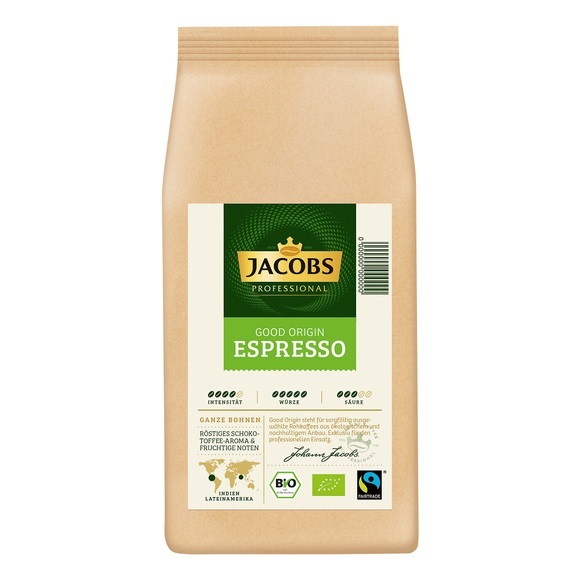 Jacobs Bio-Espressobohnen Good Origin 1 kg