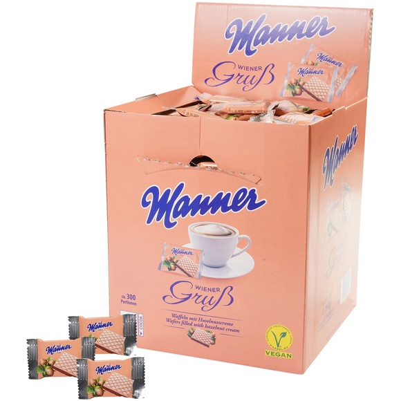 Manner Waffelgebäck Wiener Gruß 300 Stück à 4.24 g