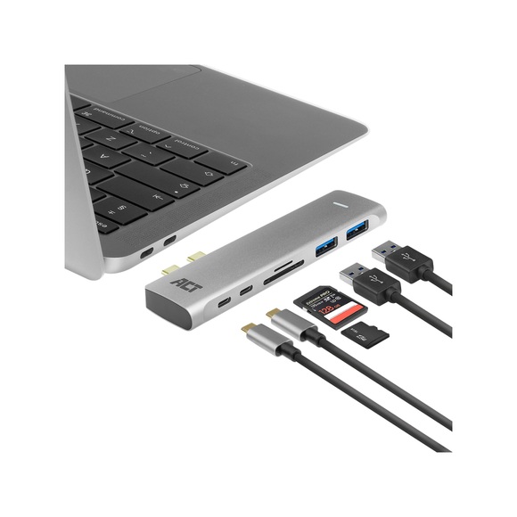 Act AC7020 1 x USB C Stecker auf 1 x HDMI Weiblich Konverter 0,15 m Grau
