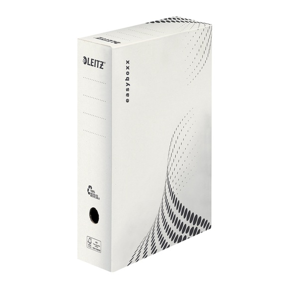 Leitz easyboxx Archivschachteln 900 Blatt Weiss Karton 10 x 35 x 25 cm 25 Stück