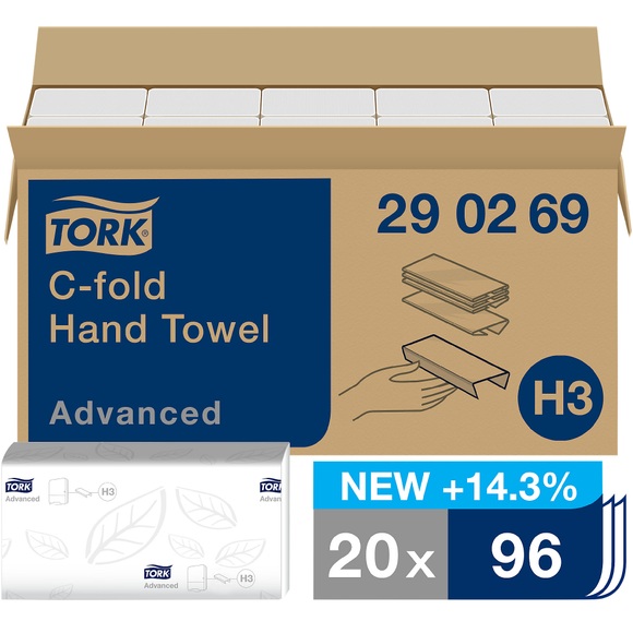 TORK 290269 Papierhandtücher Weiß 20 St./Pack. 1 Pckg.