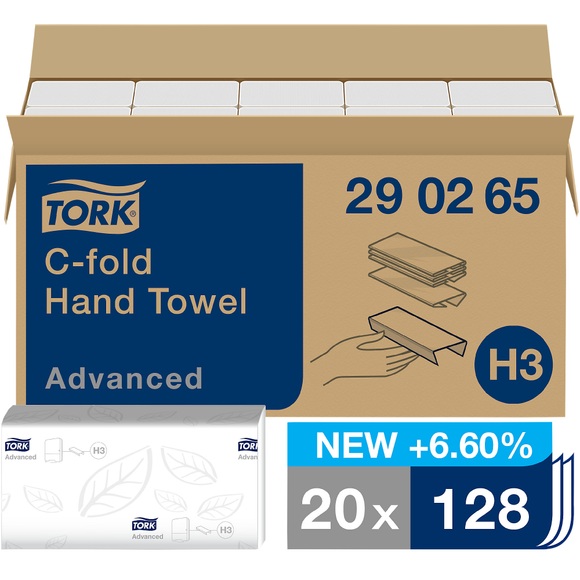 TORK 290265 Papierhandtücher Weiß 20 St./Pack. 1 Pckg.