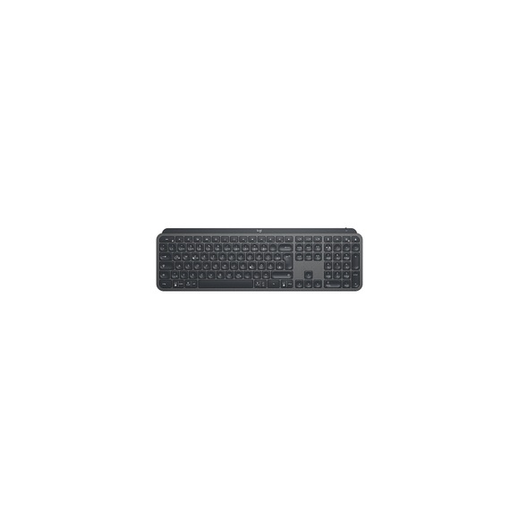 Logitech MX Keys Bluetooth-Tastatur Deutsch, QWERTZ, Windows® Graphit Abnehmbares Kabel, Beleuchtet, Ergonomisch,