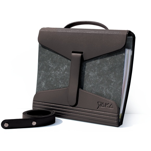 YAKA Ordnertasche PVC Schwarz 2 Stück