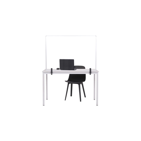 Bi-Office Mobile Schutzscheibe für Tisch und Theke Gehärtetes Glas 1.200 x 900 mm
