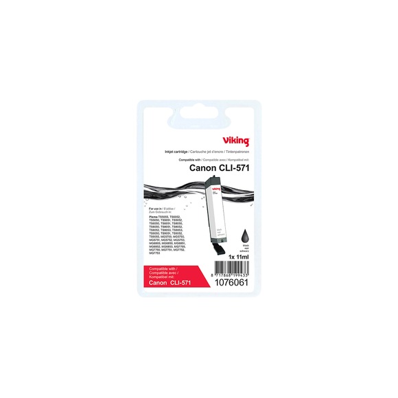 Office Depot Kompatibel Canon CLI-571BK Tintenpatrone Schwarz
