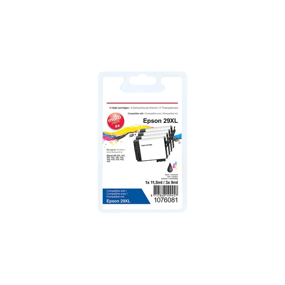 Office Depot Kompatibel Epson 29XL Tintenpatrone Schwarz & 3 Farben 4 Stück