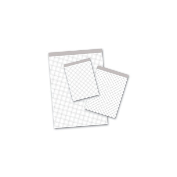 Ursus-Style A4 Oben gebunden Weiss Papierumschlag Abreissnotizblock quadratisch gelocht 100 Blatt