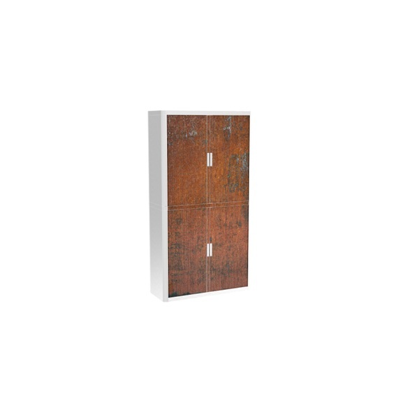 PAPERFLOW easyOffice 2M Rollladenschrank 2040x1100x415mm PERSO ROST