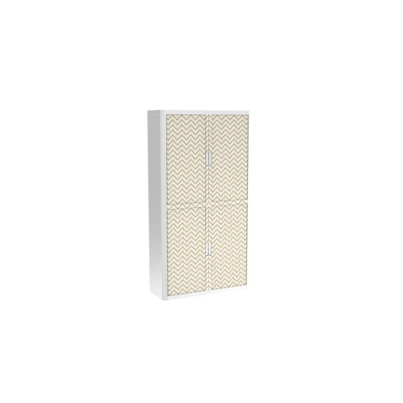 PAPERFLOW easyOffice 2M Rollladenschrank 2040x1100x415mm PERSO VERGOLDET WELLEN