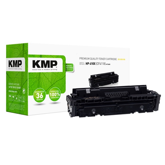 KMP H-T240X Tonerkassette ersetzt HP 410X, CF411X Cyan 5000 Seiten Kompatibel Toner