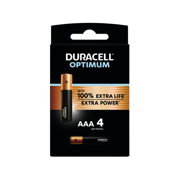 Duracell Batterien Optimum AAA/LR03 4 Stück
