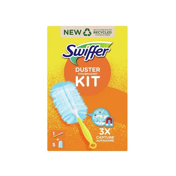 Swiffer Staubtuch Staubmagnet Set 5 x Tücher 1 x Griff