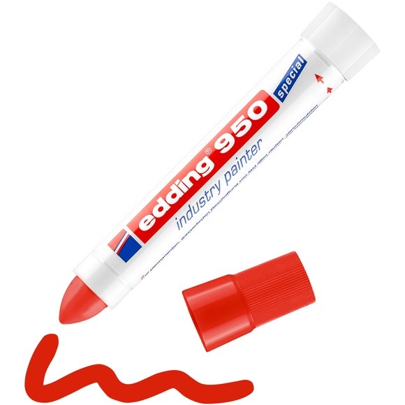 Edding Industriemarker edding 950 industry painter Rot wasserfest: Ja 4-950002