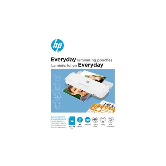 HP Laminierfolie Visitenkarten 80 micron glänzend 100 St.