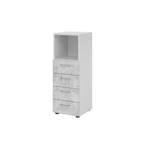 Hammerbacher Schrank V934S4/5/M/BS Grau 40 x 42 x 110 cm