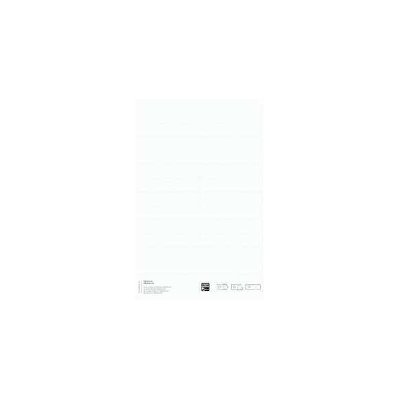 BIELLA Etiketten PC-Drucker universal 280902 transparent 5 Stück
