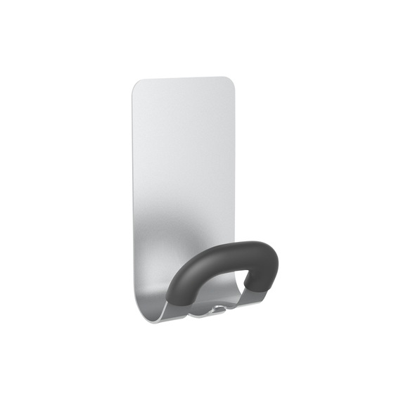 Alba Garderobenhaken Magnetisch Silber, Schwarz