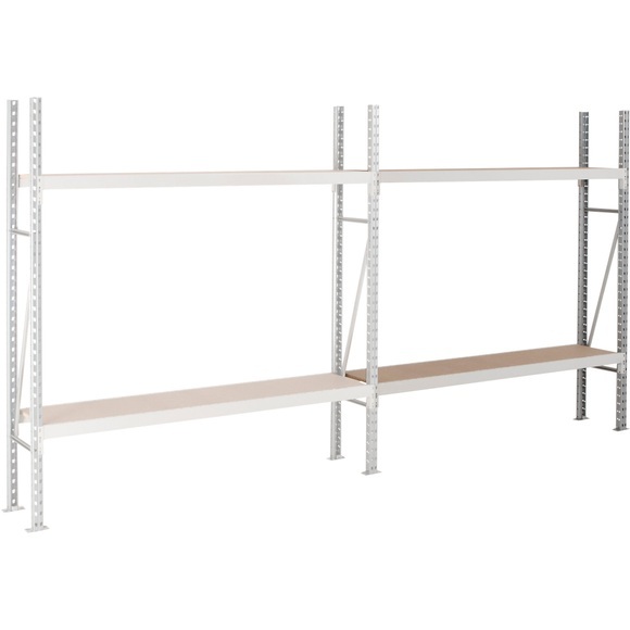 MANORGA Anbauregal mit 2 Ebenen Epsivol One Vormontiert 1.500 x 600 x 2.000 mm