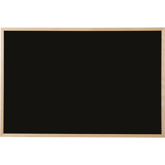 Bi-Office Kreidetafel Kiefer schwarz 900 x 600 mm