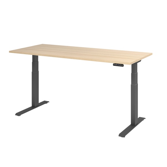 Hammerbacher Sitz-Stehschreibtisch Elect 1800 mm x 800 mm Eiche VXDKB19/E/G