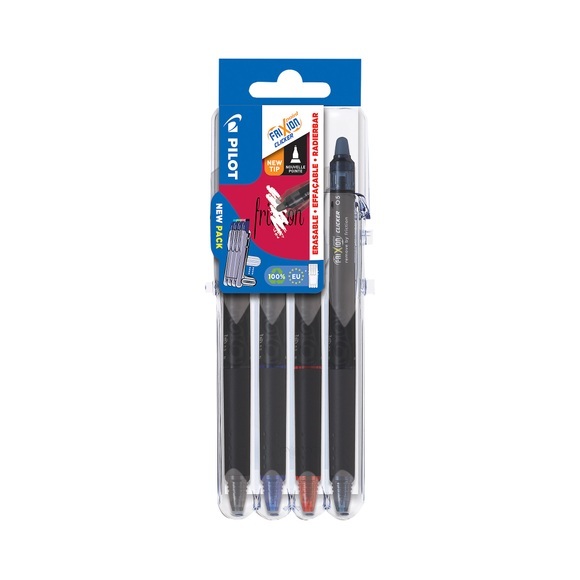 Pilot Pen Frixion Punkt Clicker Farbig sortiert 5 Set2Go 4 Stück