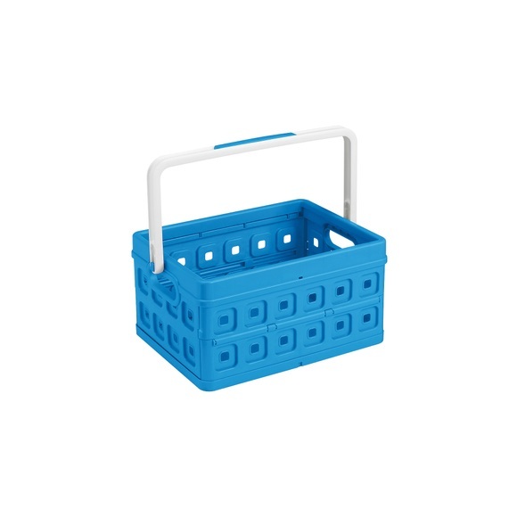 Sunware Klappbox Square, Inhalt 24 Liter, mit Griff, blau/weiß