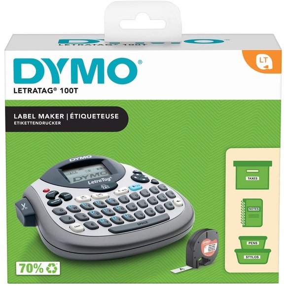 DYMO LetraTag LT-100T Beschriftungsgerät Geeignet für Schriftband: LT 12 mm
