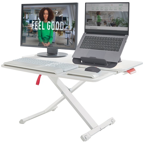 LEITZ Schreibtisch-Aufsatz Ergo Cosy - mit ausziehbarer Tastaturablage