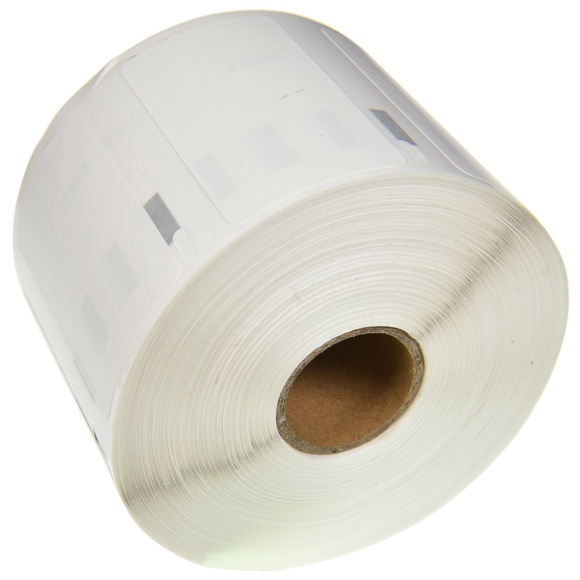 Etikettenrolle 5DY11354-WT Schwarz, Weiss 86 (B) mm