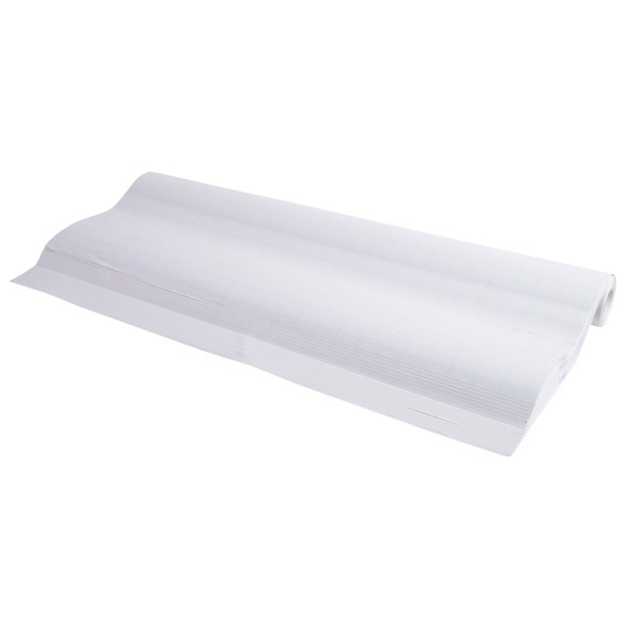 Flipchart Papier Exacompta, B 650 x H 1000 mm, kariert, holzfreies Papier, 80 g/m², weiß, 5 Einzelrollen mit jeweils 20 Blatt