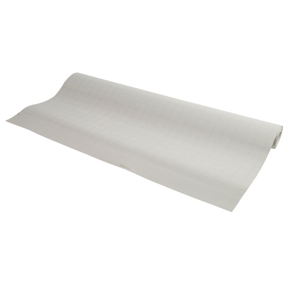 Flipchart Papier Exacompta, B 650 x H 1000 mm, kariert, Blauer Engel, Recyclingpapier, 80 g/m², weiß, 5 Einzelrollen mit jeweils 20 Blatt
