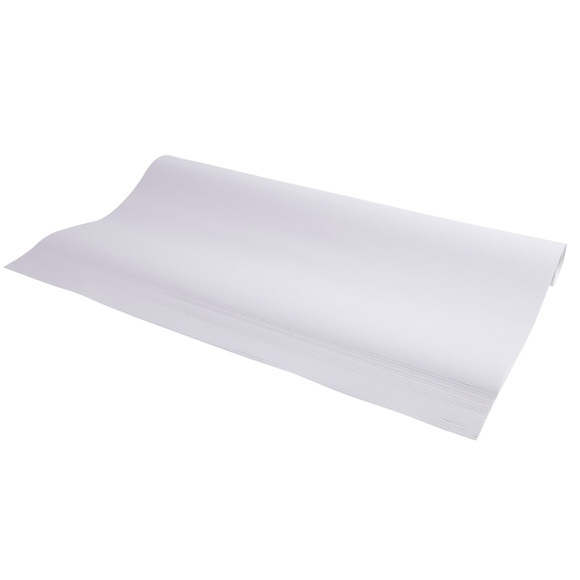 Flipchart Papier Exacompta, B 650 x H 1000 mm, blanko, holzfreies Papier, 80 g/m², weiss, 5 Einzelrollen mit jeweils 20 Blatt